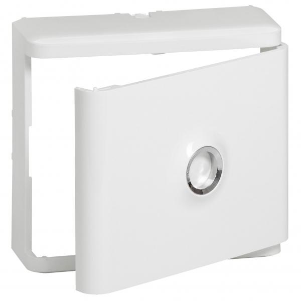 Photo Habillage + porte blanche pour platines de branchement DRIVIA  -  Blanc RAL9003 | Ref : 401185