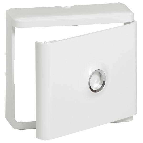 Photo Habillage + porte blanche pour platines de branchement DRIVIA - Blanc RAL9003 | Ref : 401185
