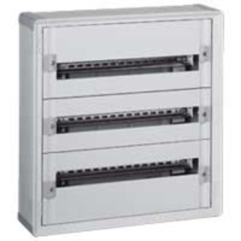 Photo Coffret distribution isolant XL160 tout modulaire 3 ranges  -  72 modules | Ref : 401803