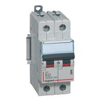 Photo Disjoncteur DX³6000 10kA arrivée haute et départ bas à vis 2P 230V~ à 400V~ - 32A - courbe B - 2 modules | Ref : 407497
