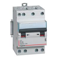 Photo Disjoncteur DX³6000 10kA arrivée haute et départ bas à vis 4P 400~ - 16A - courbe D - pour peigne HX³ optimisé | Ref : 408126