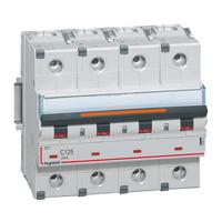 Photo Disjoncteur DX³ 25kA arrivée haute et départ bas à vis 4P 400V~ - 125A - courbe C - 6 modules | Ref : 409803