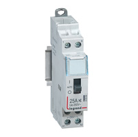Photo Contacteur domestique CX silencieux bobine 230V~  -  2P 250V~  -  25A  -  contact O+F  -  1 module | Ref : 412500