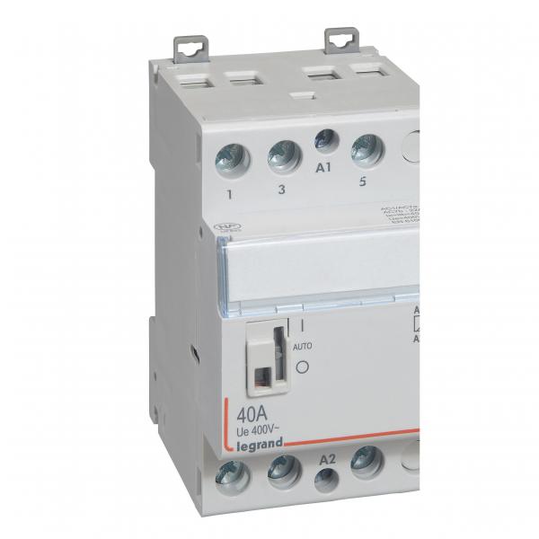 Photo Contacteur de puissance CX³ bobine 230V~ - 3P 400V~ - 40A - contact 3F - 3 modules | Ref : 412549