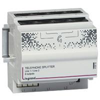 Photo Répartiteur modulaire téléphonique 2x4 sorties pour coffret Optimum manuel - 4 modules | Ref : 413012