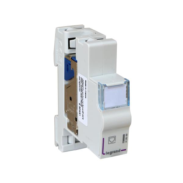 Photo Module de brassage blindée cat.6 STP - pour coffret de communication à équiper | Ref : 413103