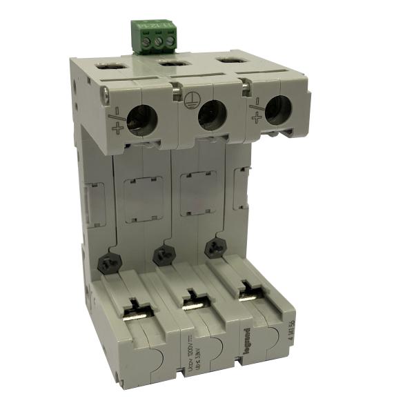 Photo Parafoudre photovoltaque type2  -  2 ples protgs  -  3 modules  -  Imax 40 kA  -  1000V= | Ref : 414156