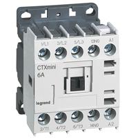 Photo Mini - contacteur de puissance CTX³ 3 pôles 6A avec contact auxiliaire intégré 1NO - tension de commande 24V~ | Ref : 417000