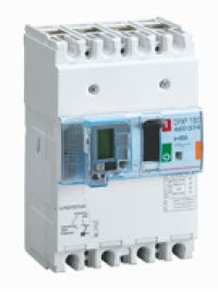 Photo Disjoncteur magnétothermique différentiel DPX³160 pouvoir de coupure 25kA 400V~ - 4P - 80A | Ref : 420074