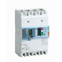 Photo Disjoncteur magnétothermique différentiel DPX³160 pouvoir de coupure 25kA 400V~ - 4P - 125A | Ref : 420076