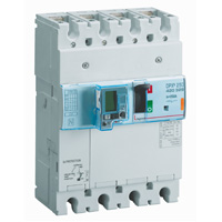 Photo Disjoncteur lectronique diffrentiel DPX250 pouvoir de coupure 25kA 400V~  -  4P  -  250A | Ref : 420329