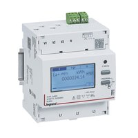Photo Compteur modulaire triphasé EMDX³ MID raccordement TI 5A - 4 modules avec sortie et 1 entrée à impulsions | Ref : 412042
