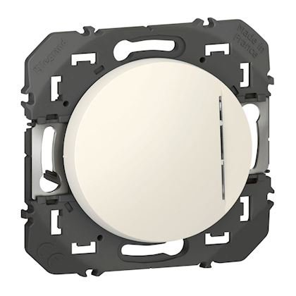Photo Interrupteur ou va-et-vient lumineux  quiper d'un voyant Dooxie finition blanc | Ref : 600003