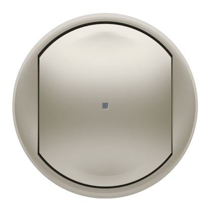Photo Enjoliveur de remplacement pour interrupteur filaire avec Neutre connect Cliane with Netatmo - finition titane | Ref : 064808