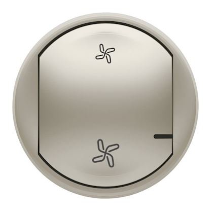 Photo Enjoliveur de remplacement pour commande sans fils pour VMC connecte Cliane with Netatmo - finition titane | Ref : 064845