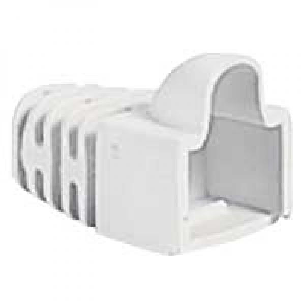 Photo Manchon blanc pour fiches RJ45 pour cble rond | Ref : 051707