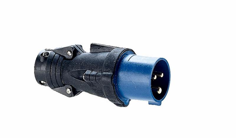 Photo Fiche mobile droite Hypra IP44 16A - 200V~ à 250V~ - 2P+T - caoutchouc | Ref : 052052