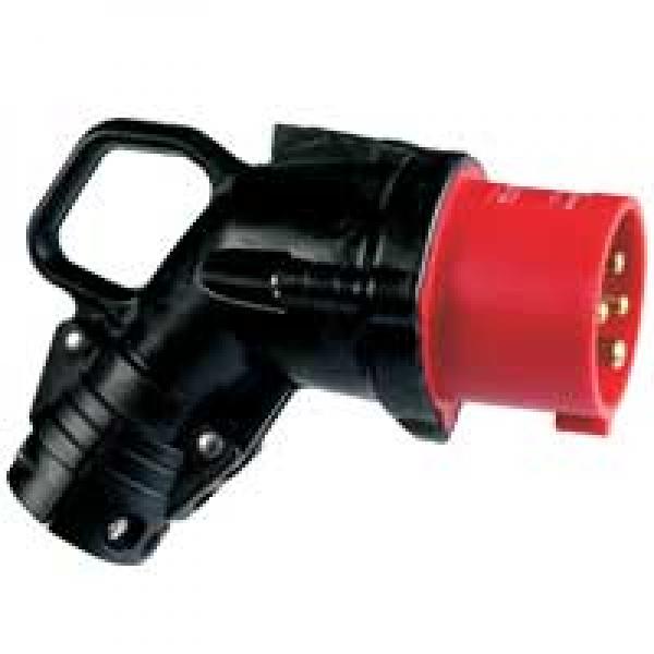 Photo Fiche mobile coude Hypra IP44 16A  -  380V~  415V~  -  3P+T  -  caoutchouc | Ref : 052153