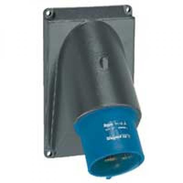 Photo Fiche incline Hypra IP44 16A  -  200V~  250V~  -  2P+T  -  plastique | Ref : 052172