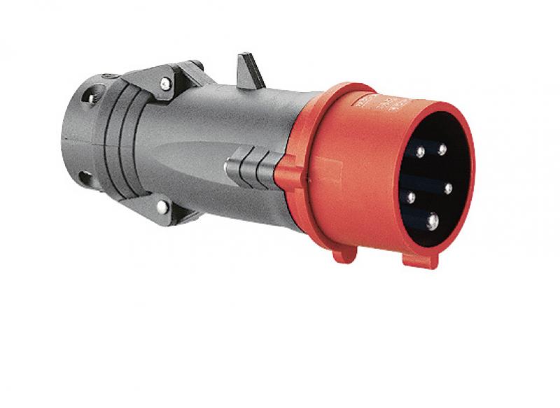 Photo Fiche mobile droite Hypra IP44 16A - 380V~ à 415V~ - 3P+N+T - plastique | Ref : 052244