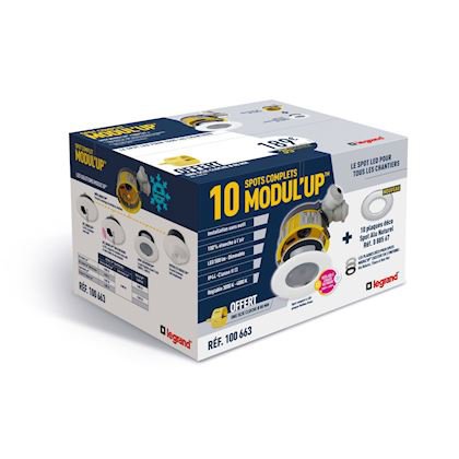 Photo Cube spots Modul\'Up - finition alu naturel | Ref : 100663