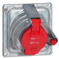 Photo Prisinter fixe Hypra IP44/55 32A  -  380V~  415V~  -  3P+N+T  -  mtal | Ref : 052914