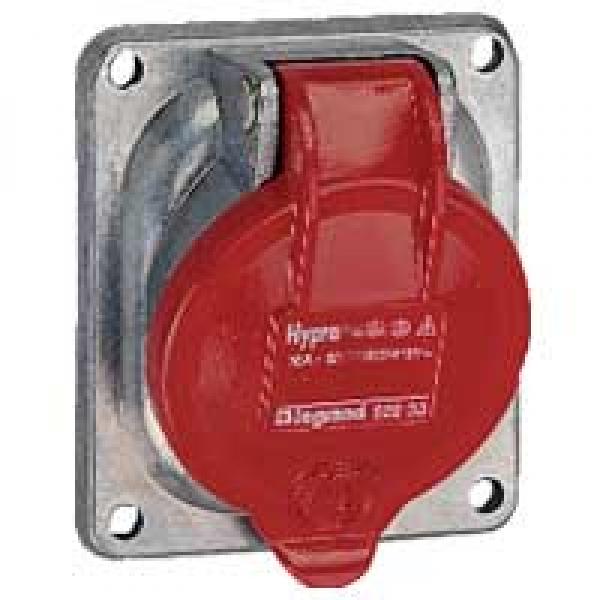 Photo Prise fixe Hypra IP44 32A  -  380V~  415V~  -  3P+T  -  mtal | Ref : 052933
