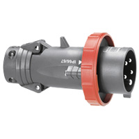 Photo Fiche mobile droite Hypra IP66/67 - 55 32A  -  380V~  415V~  -  3P+T  -  plastique | Ref : 053060