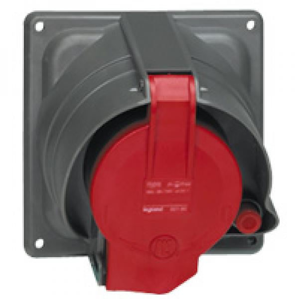 Photo Prisinter fixe Hypra IP44/55 63A  -  380V~  415V~  -  3P+T  -  plastique | Ref : 053603