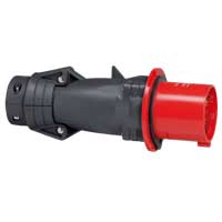 Photo Fiche mobile droite Hypra IP44 63A  -  380V~  415V~ 3P+T  -  plastique | Ref : 053843