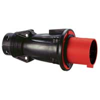 Photo Fiche mobile droite Hypra IP44 63A  -  380V~  415V~  -  3P+N+T  -  caoutchouc | Ref : 053854