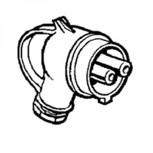 Photo Fiche TBT sortie coude plastique Martin Lunel 2P IP44 16A 24V~ | Ref : 054714