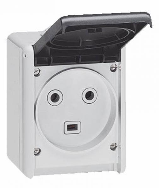 Legrand Plexo Prise de courant Etanche 2P+T IP55 saillie Réf: 069731