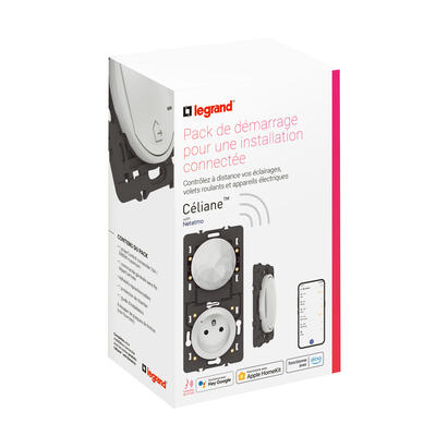 Photo Pack de démarrage connecté Céliane with Netatmo sans plaque blanc | Ref : 067700A