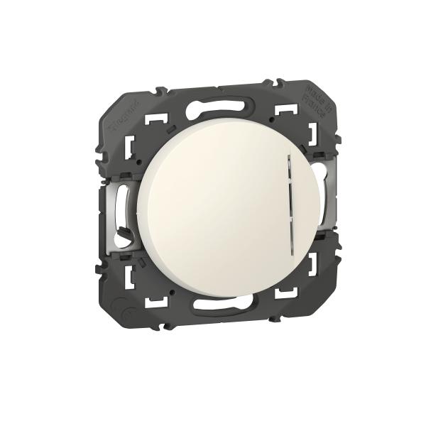 Photo Interrupteur ou va - et - vient avec voyant lumineux dooxie 10AX 250V~ finition blanc | Ref : 600011