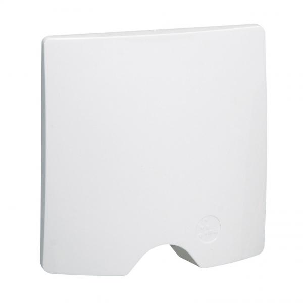 Photo Sortie de cble IP44 dooxie livre complte avec plaque finition blanc | Ref : 600324