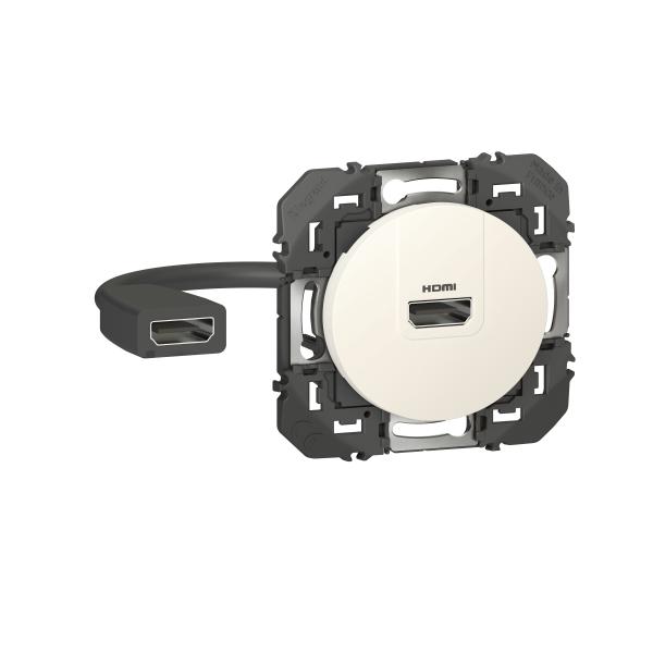 Prise HDMI pré - connectorisée dooxie finition blanc - LEGRAND 600385