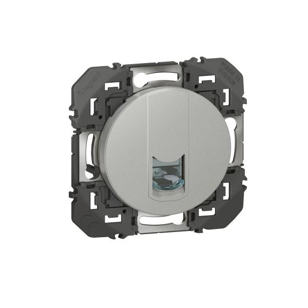 Photo Prise blinde RJ45 catgorie5e FTP dooxie finition alu | Ref : 600477