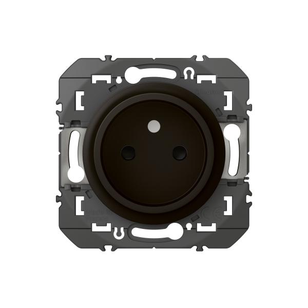 Photo Prise de courant 2P  puits dooxie 16A - noir | Ref : 600534