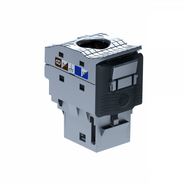 Photo Connecteur RJ45 Keystone catégorie6A STP - lot de 24 | Ref : 632905