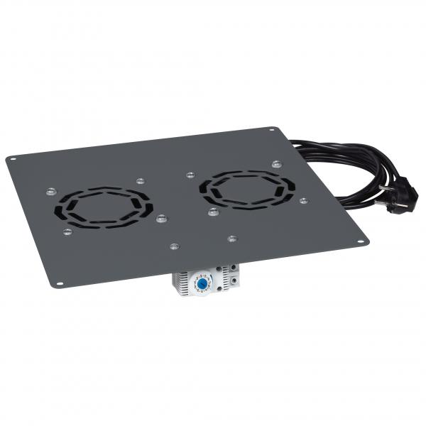 Photo Kit 2 ventilateurs avec thermostat intgr rglable de  - 10C  80C pour baie Linkeo | Ref : 646430