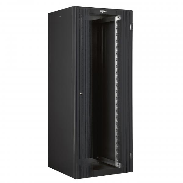 Photo Baie 19pouces  porte avant simple livre monte Linkeo capacit 24U  -  1226x600x600mm  -  RAL7016 | Ref : 646750