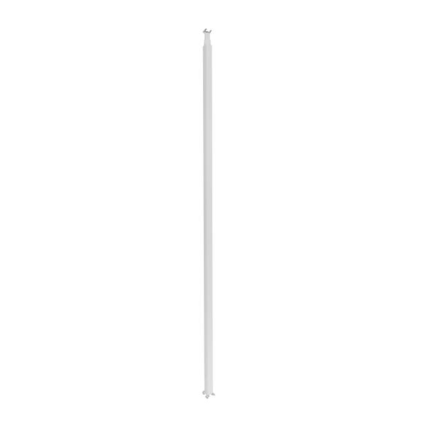 Photo Colonne � clippage direct 1 compartiment 2 faces hauteur 3,90m couvercle PVC et corps en alu � blanc RAL9003 | Ref : 653013