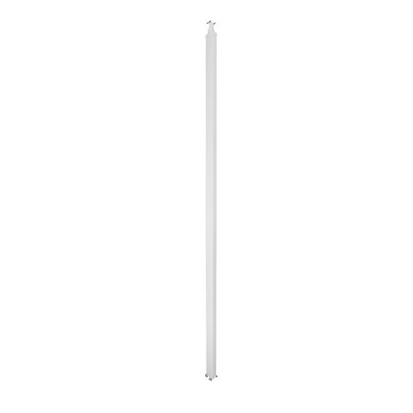 Photo Colonne � clippage direct 2 compartiments hauteur 2,70m couvercle PVC et corps en PVC � blanc RAL9003 | Ref : 653030
