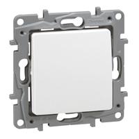 Photo Poussoir simple Niloé 6A 250V~ NO - NF - finition Pur | Ref : 664705