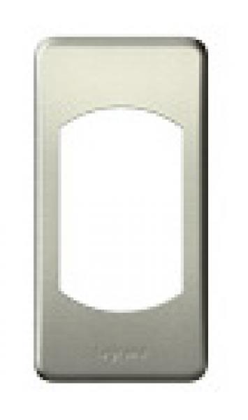 Photo Plaque Cliane Mtal 1 module  -  finition Titane | Ref : 068900