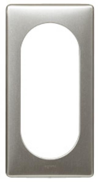 Photo Plaque Cliane Mtal 4  5 modules  -  finition Titane | Ref : 068905