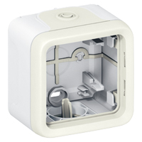 Photo Bo�tier �tanche � embouts 1 poste Plexo composable IP55 - blanc | Ref : 069689