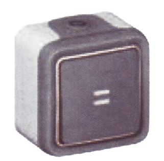 Photo Interrupteur ou va-et-vient tmoin Plexo complet IP55 saillie 10AX 250V - gris | Ref : 069712