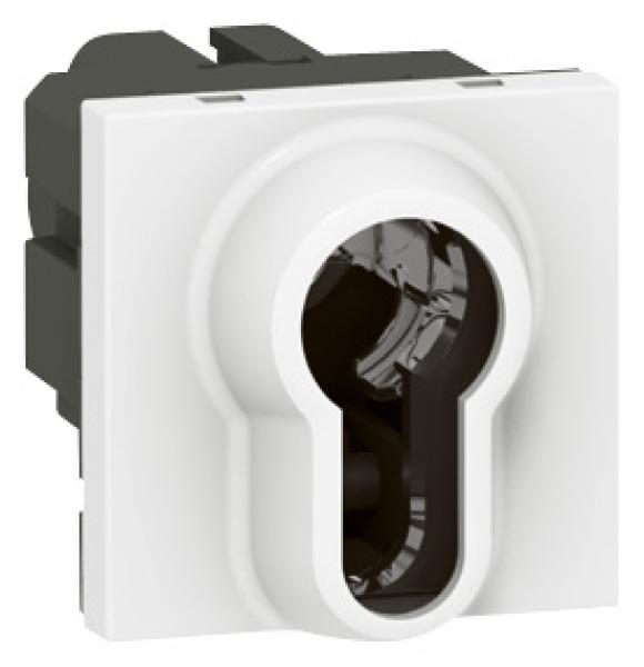 Photo Poussoir  cl Mosaic 2 modules avec 3 positions par inverseur avec position arrt 6A 250V~  -  blan | Ref : 077075